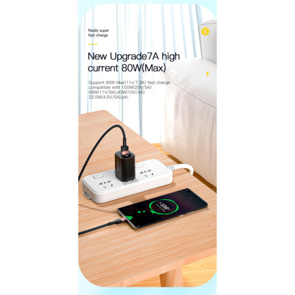 Дата кабель USB 2.0 AM to USB-C 3.0m 7A black Essager (EXCT-XCC01)