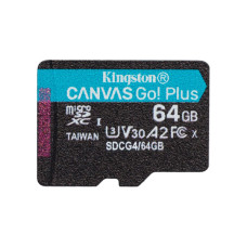 Карта пам'яті Kingston 64GB microSDXC сlass 10 UHS-I U3 V30 A2 Canvas Go Plus G4 (SDCG4/64GBSP) Карта пам'яті Kingston 64GB microSDXC сlass 10 UHS-I U3 V30 A2 Canvas Go Plus G4 (SDCG4/64GBSP)