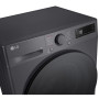 Пральна машина LG фронтальна, 9кг, 1200, A, 48см, дисплей, пара, інвертор, чорний