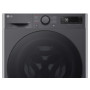Пральна машина LG фронтальна, 9кг, 1200, A, 48см, дисплей, пара, інвертор, чорний
