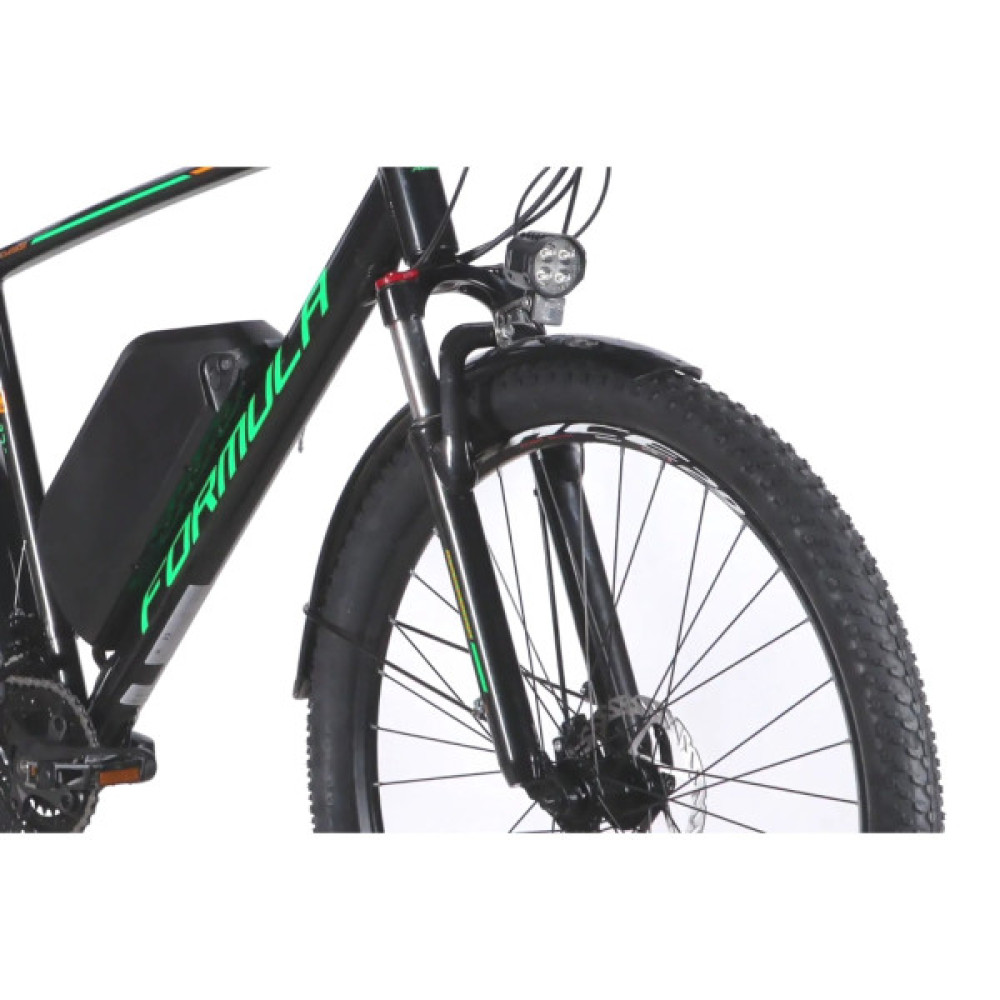 Електровелосипед Formula eCURSOR MAN AM DD 29" 21" 48B 17.5А*г 500Вт 2026 чорно-зелений (ELB-FR-29-248)