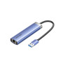 Концентратор Vention USB 3.0 to USB 3.0x3/RJ45/Type-C Hub Blue Aluminum Alloy 5-in-1 (TGFSB) Концентратор Vention USB 3.0 to USB 3.0x3/RJ45/Type-C Hub Blue Aluminum Alloy 5-in-1 (TGFSB)