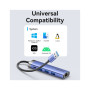 Концентратор Vention USB 3.0 to USB 3.0x3/RJ45/Type-C Hub Blue Aluminum Alloy 5-in-1 (TGFSB) Концентратор Vention USB 3.0 to USB 3.0x3/RJ45/Type-C Hub Blue Aluminum Alloy 5-in-1 (TGFSB)