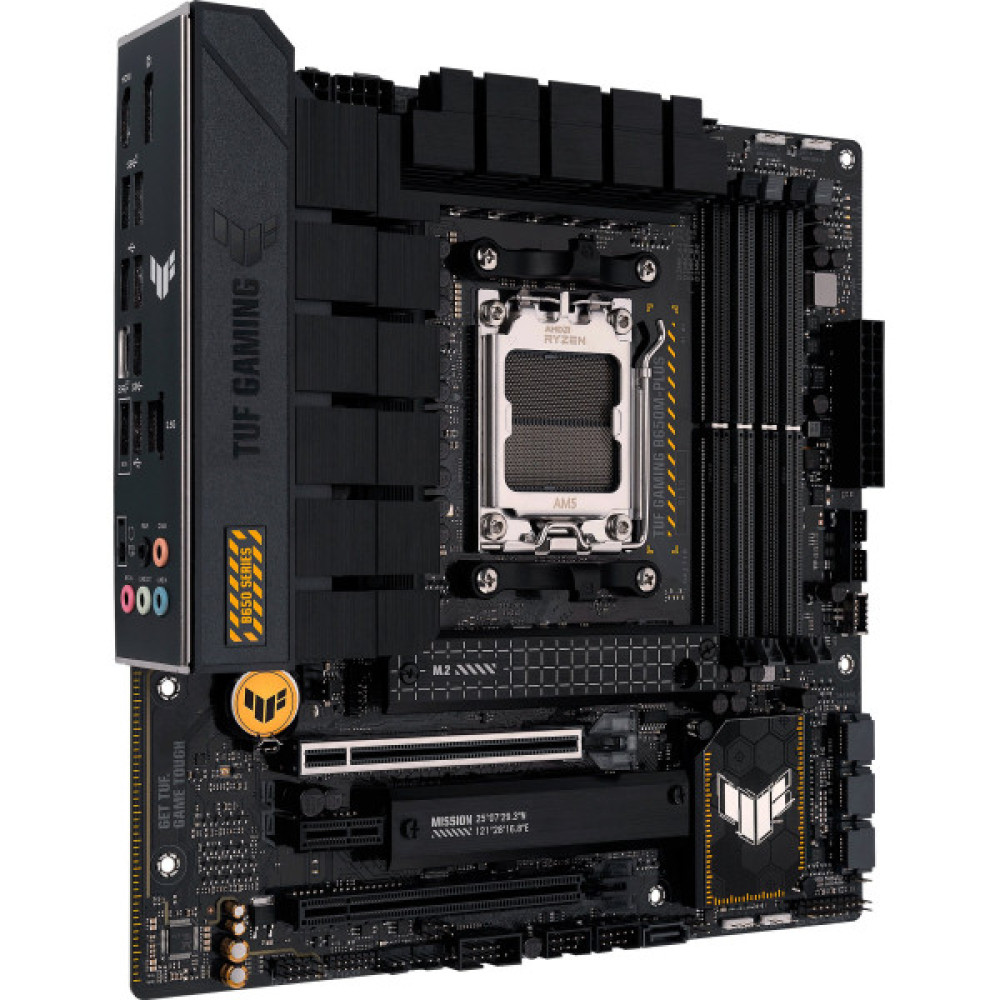 Материнcька плата ASUS TUF GAMING B650M-PLUS sAM5 B650 4xDDR5 M.2 HDMI DP mATX