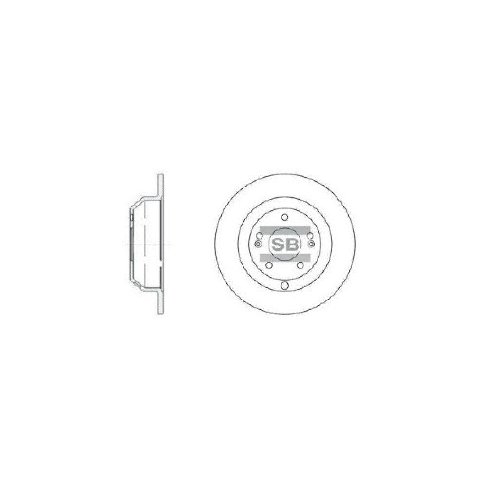 Гальмівний диск HI-Q SD1072