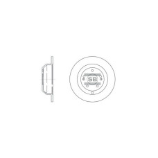 Гальмівний диск HI-Q SD1072