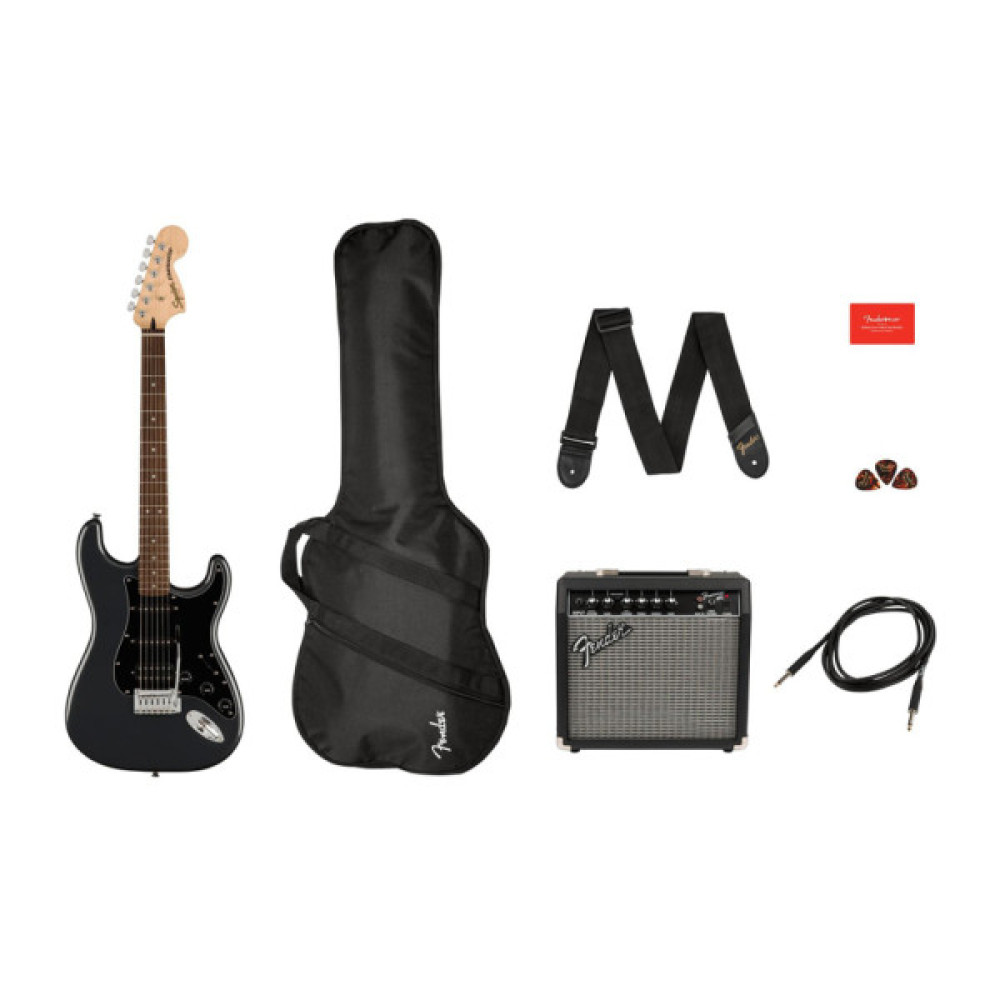 Електрогітара Squier by Fender Affinity Series Strat Pack HSS Charcoal Frost Metallic (231526)