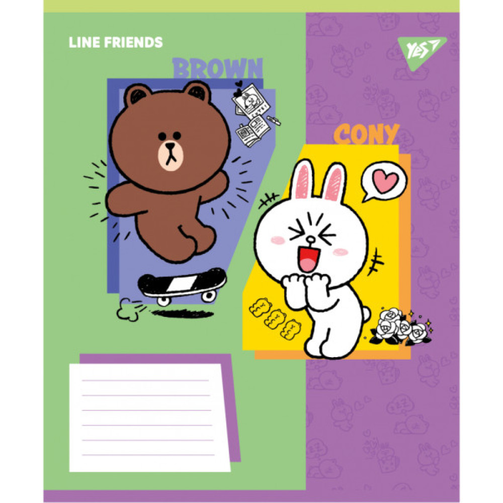 Зошит Yes Line Friends Funny А5 24 аркушів лінія (767644)