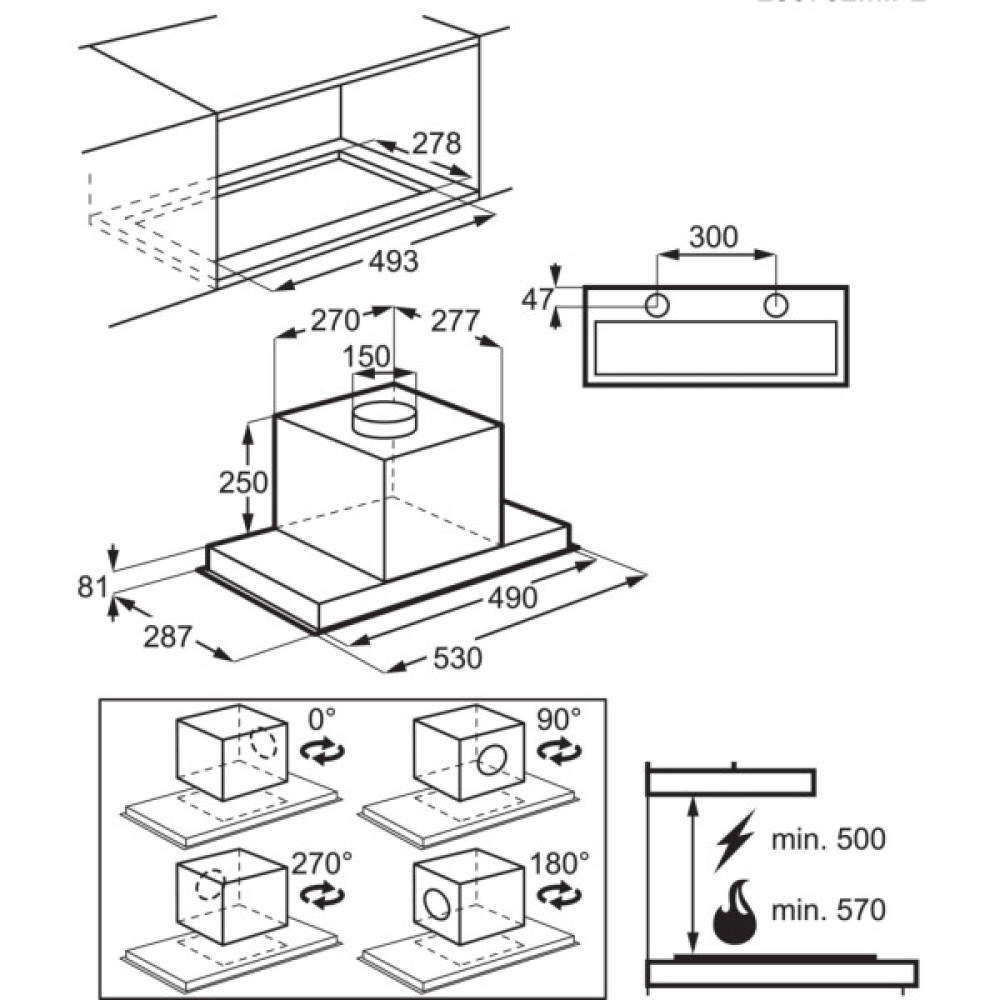 Витяжка кухонна Electrolux CFG526R (642357)