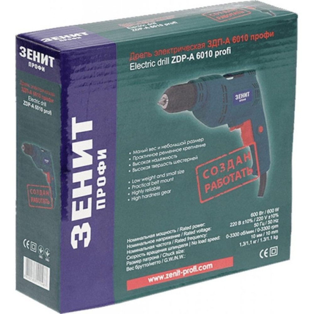 Дриль Зеніт ЗДП- А 6010 профи (843855)