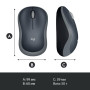 Мишка Logitech M185 swift grey (910-002238) Мишка Logitech M185 swift grey (910-002238)