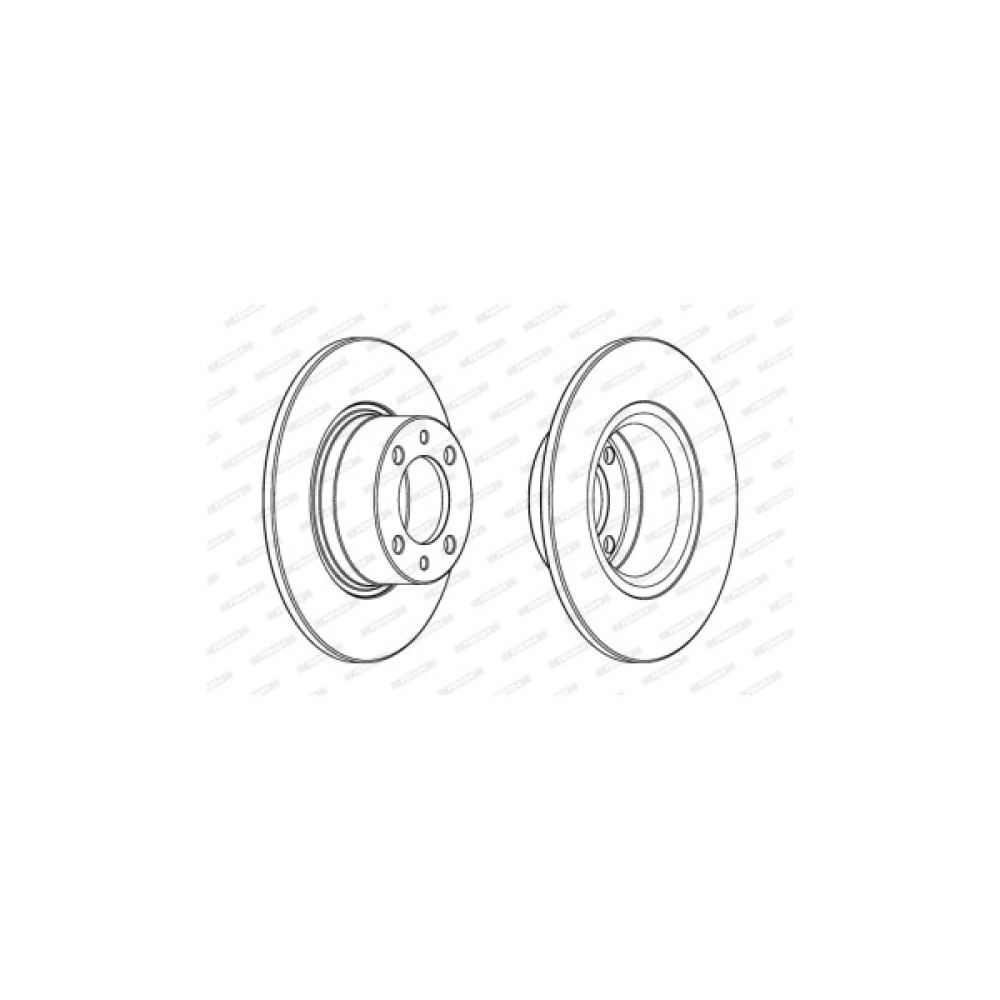 Гальмівний диск FERODO DDF1035
