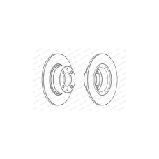 Гальмівний диск FERODO DDF1035