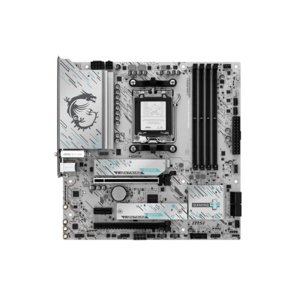 Материнcька плата MSI B850M GAMING PLUS WIFI sAM5 B850 4xDDR5 M.2 HDMI DP WiFi BT mATX