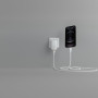 Кабель USB-C > Lightning заряджання/синхронізації Belkin 1м, Type-C, плетений, силіконовий, з ремінцем на магніті, білий