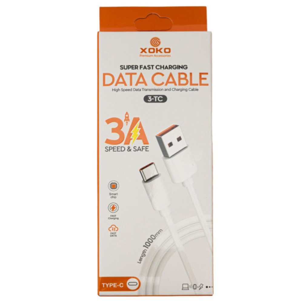 Дата кабель USB 2.0 AM to USB-C 3A XoKo (XK-3-TC)
