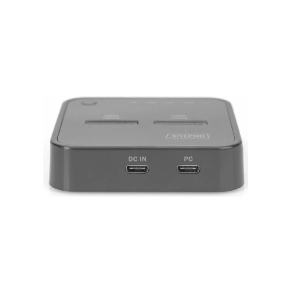 Док-станція для накопичувачів Digitus Dual M.2 NVMe SSD USB Type-C 3.2 Black (DA-71545)