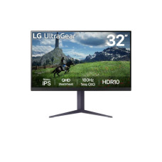 Монітор LG 31.5" 32GS85Q-B 2xHDMI, DP, USB, Audio, NanoIPS, 2560x1440, 180Hz, 1ms, DCI-P3 98%, G-SYNC, FreeSync, Pivot, HDR10