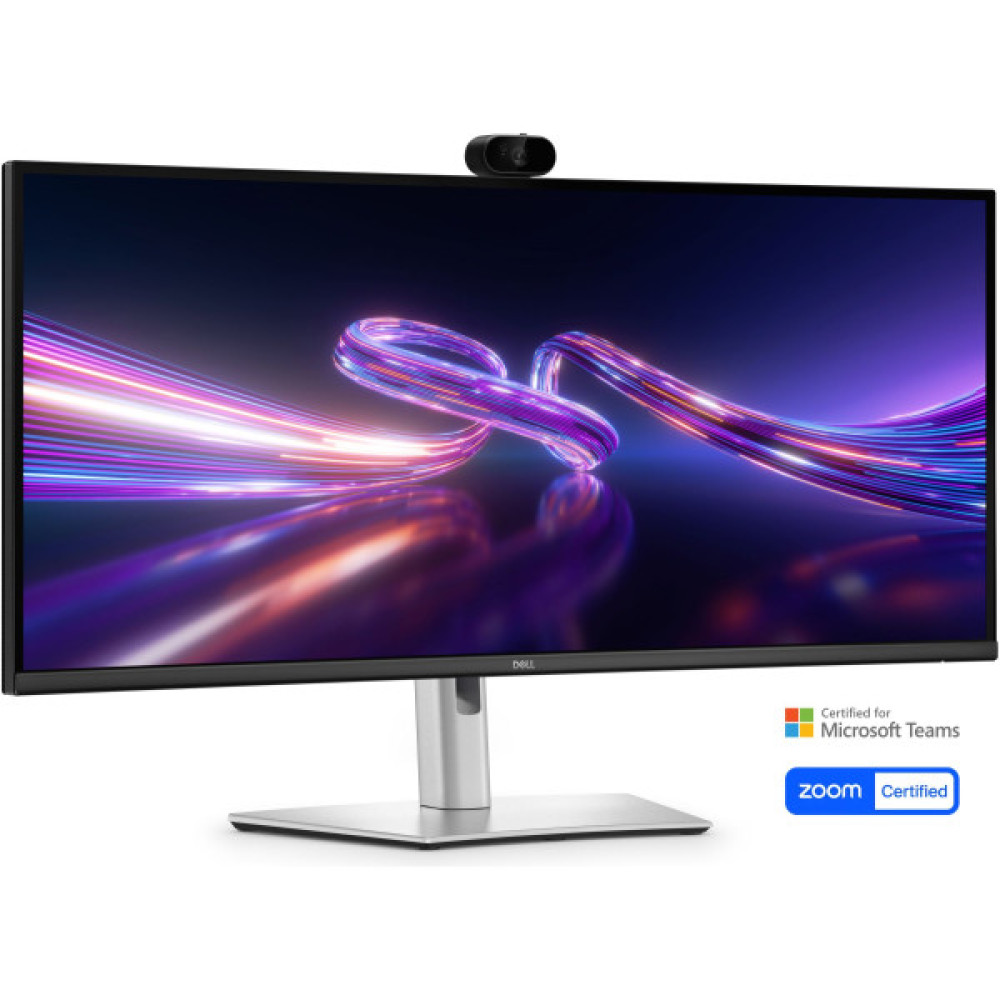 Монітор DELL 34" P3426WEV HDMI, DP, USB-C, RJ-45, IPS, 3440x1440, 21:9, 100Hz, sRGB 99%, CURVED, HAS, Cam