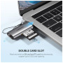 Зчитувач флеш-карт Ugreen USB Type-C 3.1 to TF/SD CM184 Gray (50704)