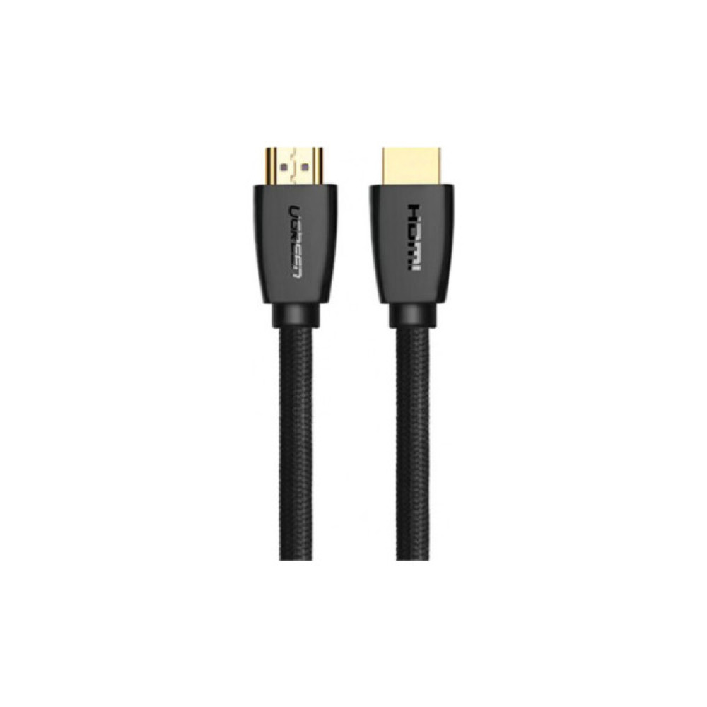Кабель мультимедійний HDMI M to HDMI M 2.0m braided HD118 black UGREEN (40410)