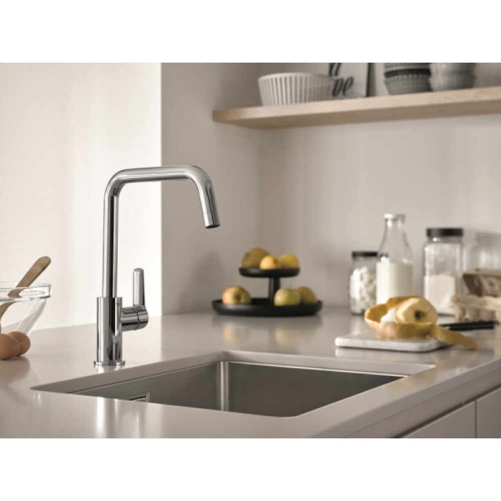 Мийка кухонна Grohe K700U, нерж.сталь, прямокут., без крила, 550x450x200мм, чаша - 1, уніврсальна, нержавіюча сталь