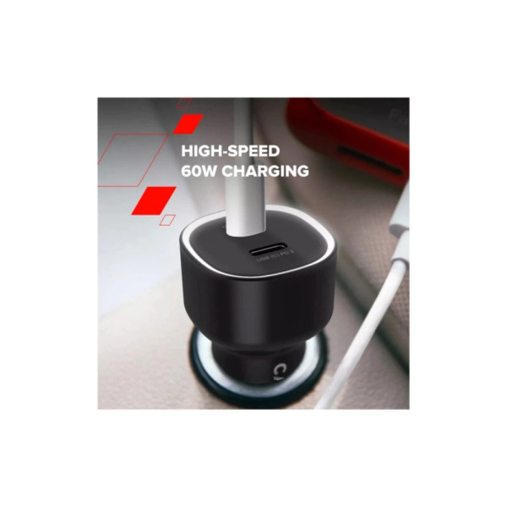 Зарядний пристрій Canyon 2xUSB-C PD60W black (CNE-CCABR3CC)