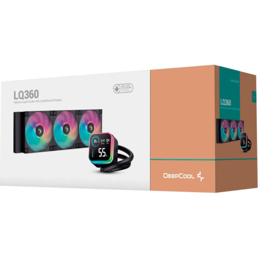 Система рідинного охолодження Deepcool LQ360 Black (R-LQ360-BKLSMW-G-1)
