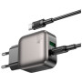 Зарядний пристрій BOROFONE BAS54A Absolute 1xUSB-C PD20W + 1xUSB QC3.0 + cable USB-C to USB-C Black (6941991116223)