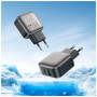 Зарядний пристрій BOROFONE BAS54A Absolute 1xUSB-C PD20W + 1xUSB QC3.0 + cable USB-C to USB-C Black (6941991116223)
