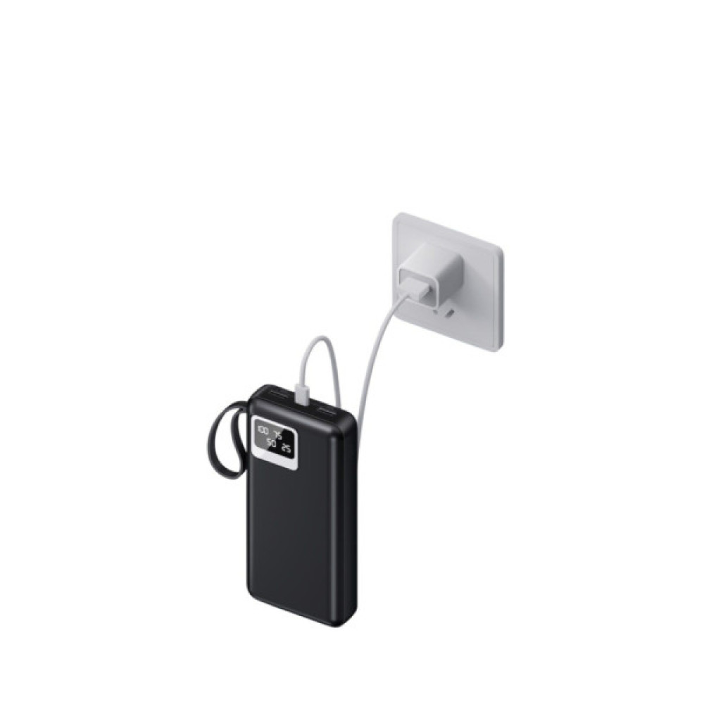 Батарея універсальна XoKo 20000mAh, 10W, LED flashlight, black (WK-R37)