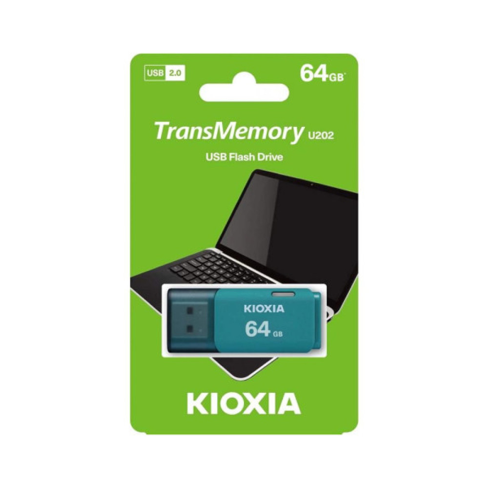 USB флеш накопичувач Kioxia 64GB TransMemory U202 Light Blue USB 2.0 (LU202L064GG4)