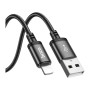 Дата кабель USB 2.0 AM to Lightning 3.0m X91 Radiance black HOCO (6931474788702)
