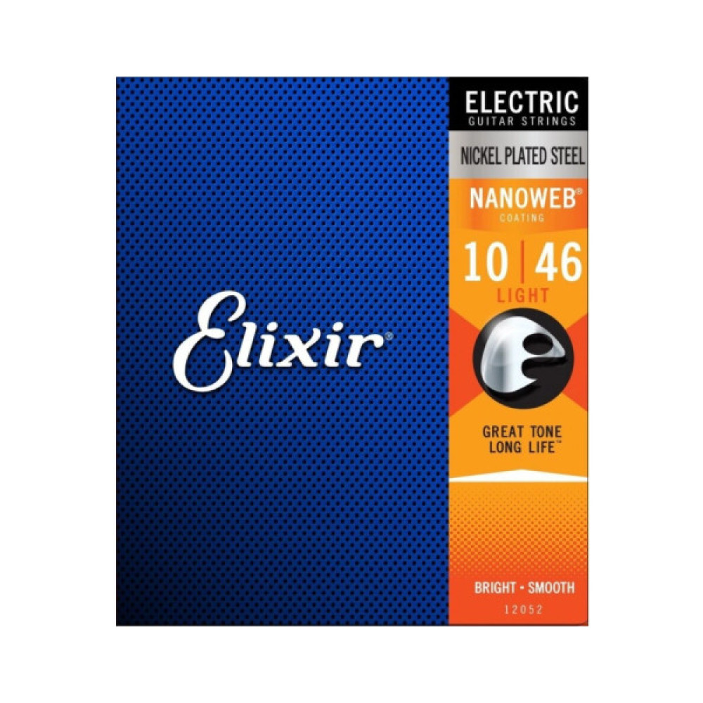 Струни для гітари Elixir 12052 Nanoweb Nickel Plated Steel Light (10-46) (236046)
