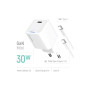 Зарядний пристрій ColorWay GaN Mini 30W PD Port PPS USB-C white + cable Type-C (CW-CHS054PDC-WT) Зарядний пристрій ColorWay GaN Mini 30W PD Port PPS USB-C white + cable Type-C (CW-CHS054PDC-WT)