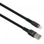 Дата кабель USB 2.0 AM to Lightning 1.0m flat nylon black Vinga (VCPDCLFNB1BK) Дата кабель USB 2.0 AM to Lightning 1.0m flat nylon black Vinga (VCPDCLFNB1BK)
