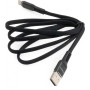Дата кабель USB 2.0 AM to Lightning 1.0m flat nylon black Vinga (VCPDCLFNB1BK) Дата кабель USB 2.0 AM to Lightning 1.0m flat nylon black Vinga (VCPDCLFNB1BK)