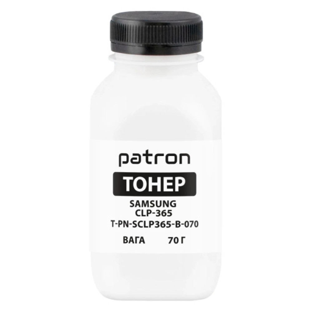 Тонер SAMSUNG CLP-365 BLACK 70г Patron (PN-SCLP365-B-070)
