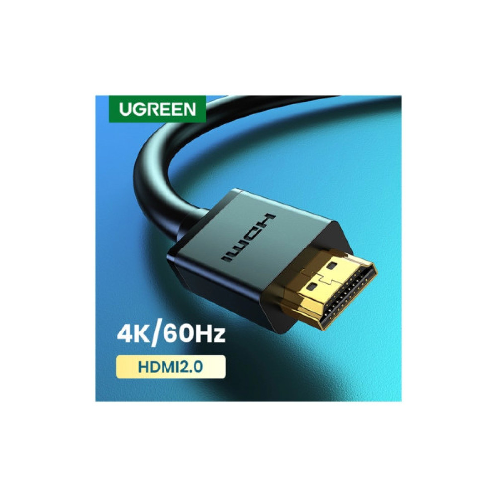 Кабель мультимедійний HDMI M to HDMI M 2.0m HD104 black Ugreen (10107)