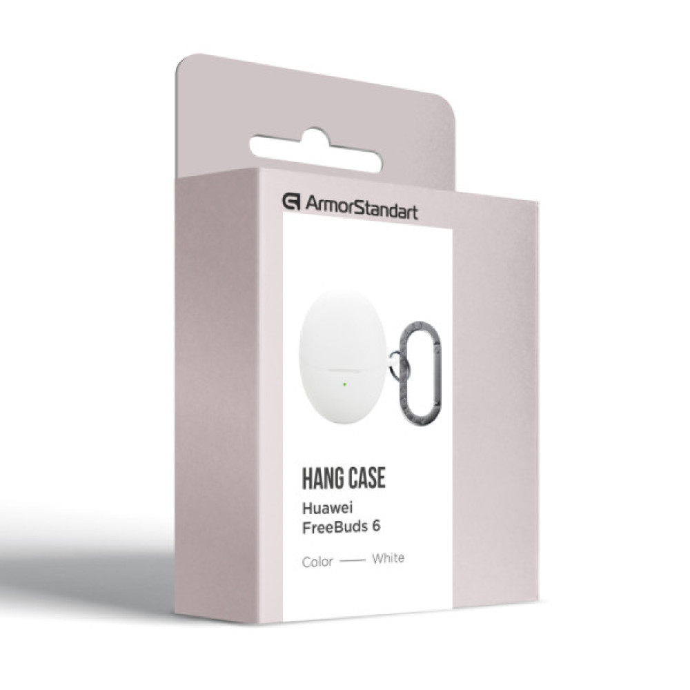 Чохол для навушників Armorstandart Hang Case For Huawei FreeBuds 6 White (ARM86145)