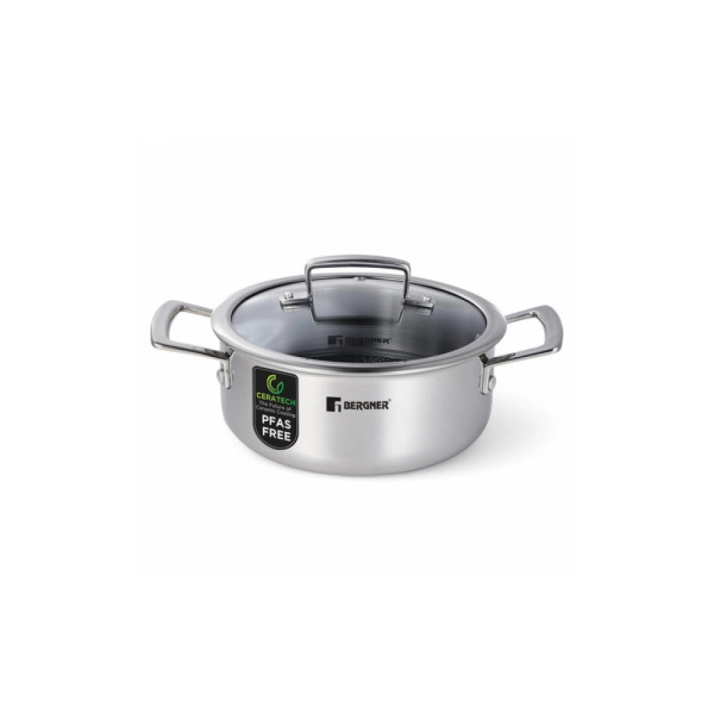Каструля Bergner Steelblue, з кришкою 20 см (BG-33221-BL) Каструля Bergner Steelblue, з кришкою 20 см (BG-33221-BL)