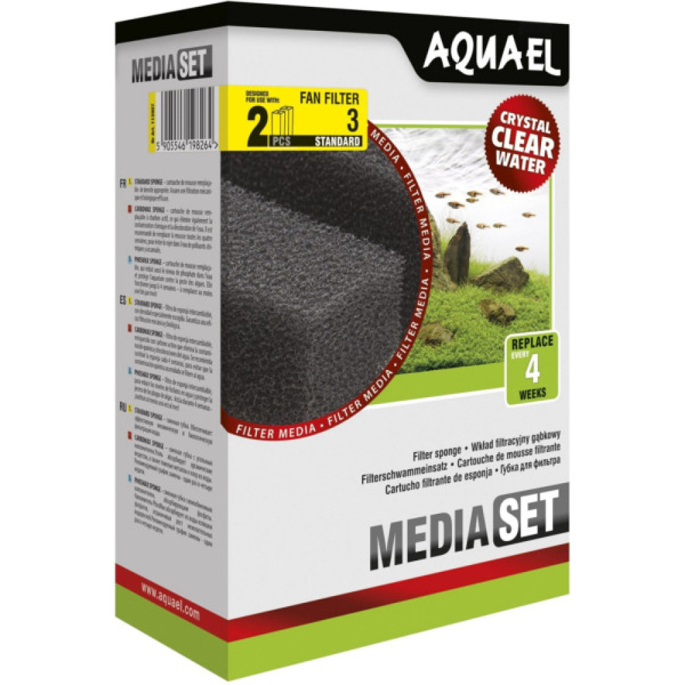 Наповнювач для акваріумного фільтра AquaEl Media Set Standard Fan-3 Plus 2 шт (5905546198264)