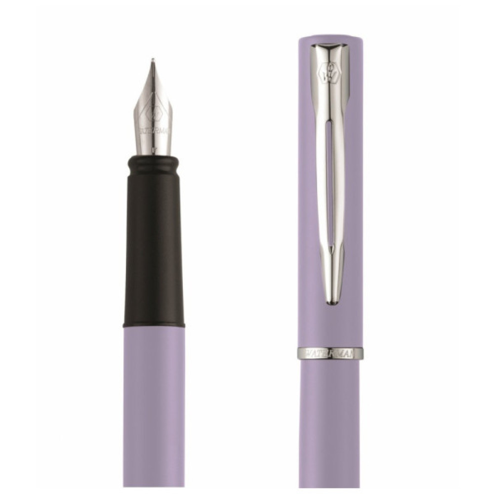 Ручка пір'яна Waterman ALLURE Pastel Purple CT  FP F + Картриджі Mini блістер (13 319b2)