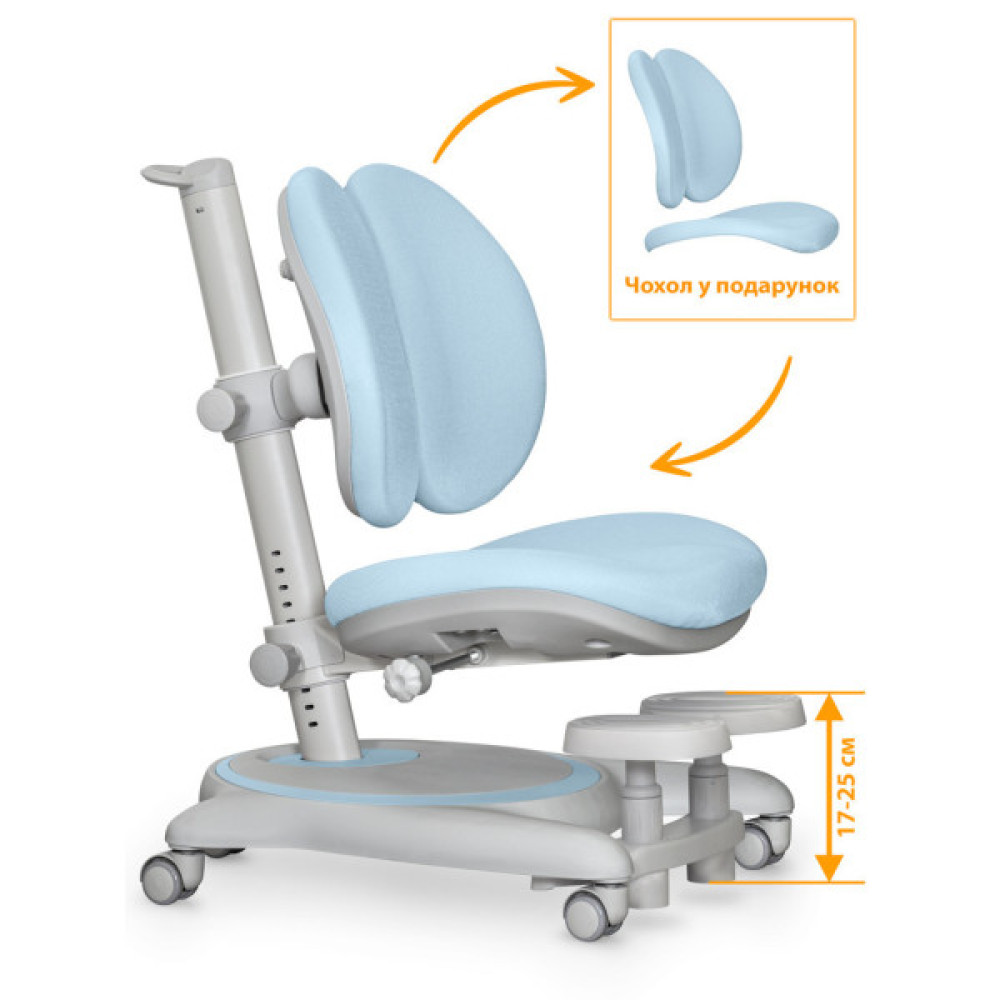 Дитяче крісло Mealux Ortoback Duo Base Blue (Y-510 KBL Base)