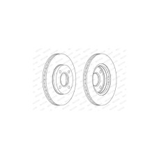 Гальмівний диск FERODO DDF1072
