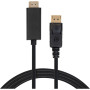 Кабель мультимедійний DisplayPort M to HDMI M 1.8m V1.4/V2.1 4K120/8K60 Vinga (VCPDP14HI211.8) Кабель мультимедійний DisplayPort M to HDMI M 1.8m V1.4/V2.1 4K120/8K60 Vinga (VCPDP14HI211.8)