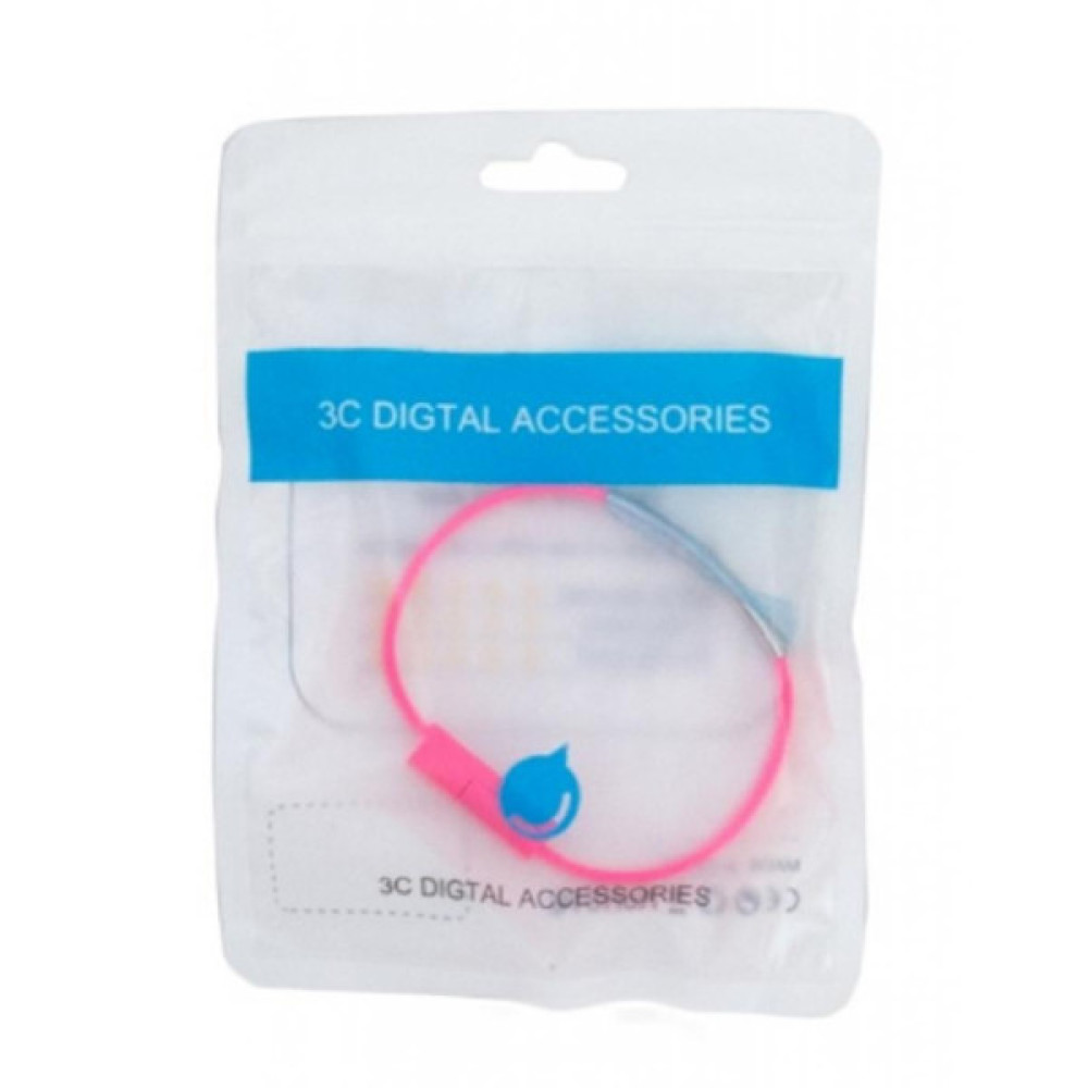 Дата кабель USB 2.0 AM to USB-C 0.18m pink Extradigital (KBU1780)