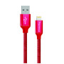 Дата кабель USB 2.0 AM to Lightning 1.0m 2.1А red ColorWay (CW-CBUL004-RD)