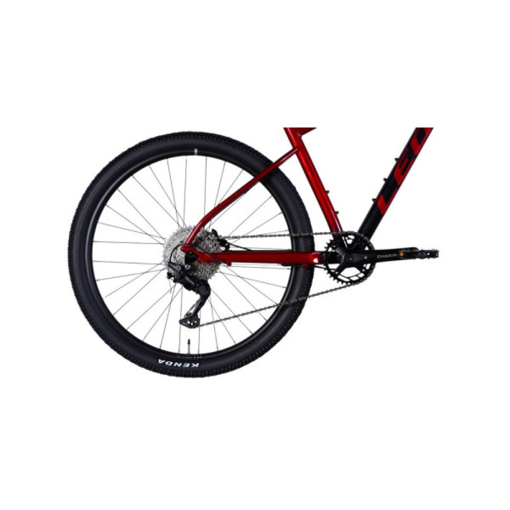 Велосипед Leon 27,5" XC 75 HDD рама-18" AL 2025 чорний з червоним (OPS-LN-27,5-078)