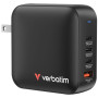 Зарядний пристрій Verbatim MiniGaN 165 W 4 ports (3xUSB-C/1xUSB-A) (32216) Зарядний пристрій Verbatim MiniGaN 165 W 4 ports (3xUSB-C/1xUSB-A) (32216)